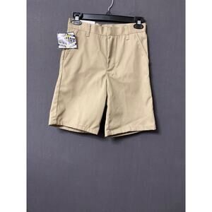 Authentic Galaxy Shorts Boys 8 Khaki Chino School Uniform Adjustable Waist NWT